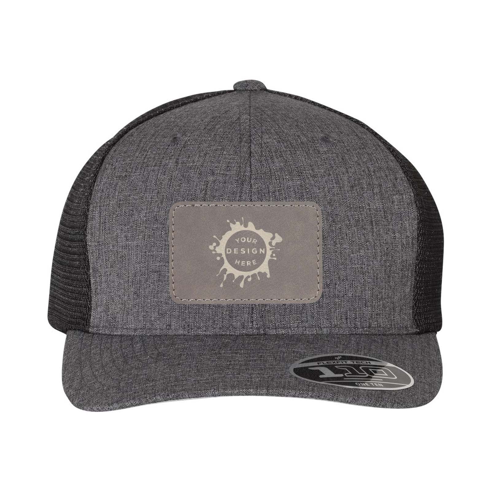 Flexfit 110M Trucker Mesh-Back Cap with Laser Engraved Patch