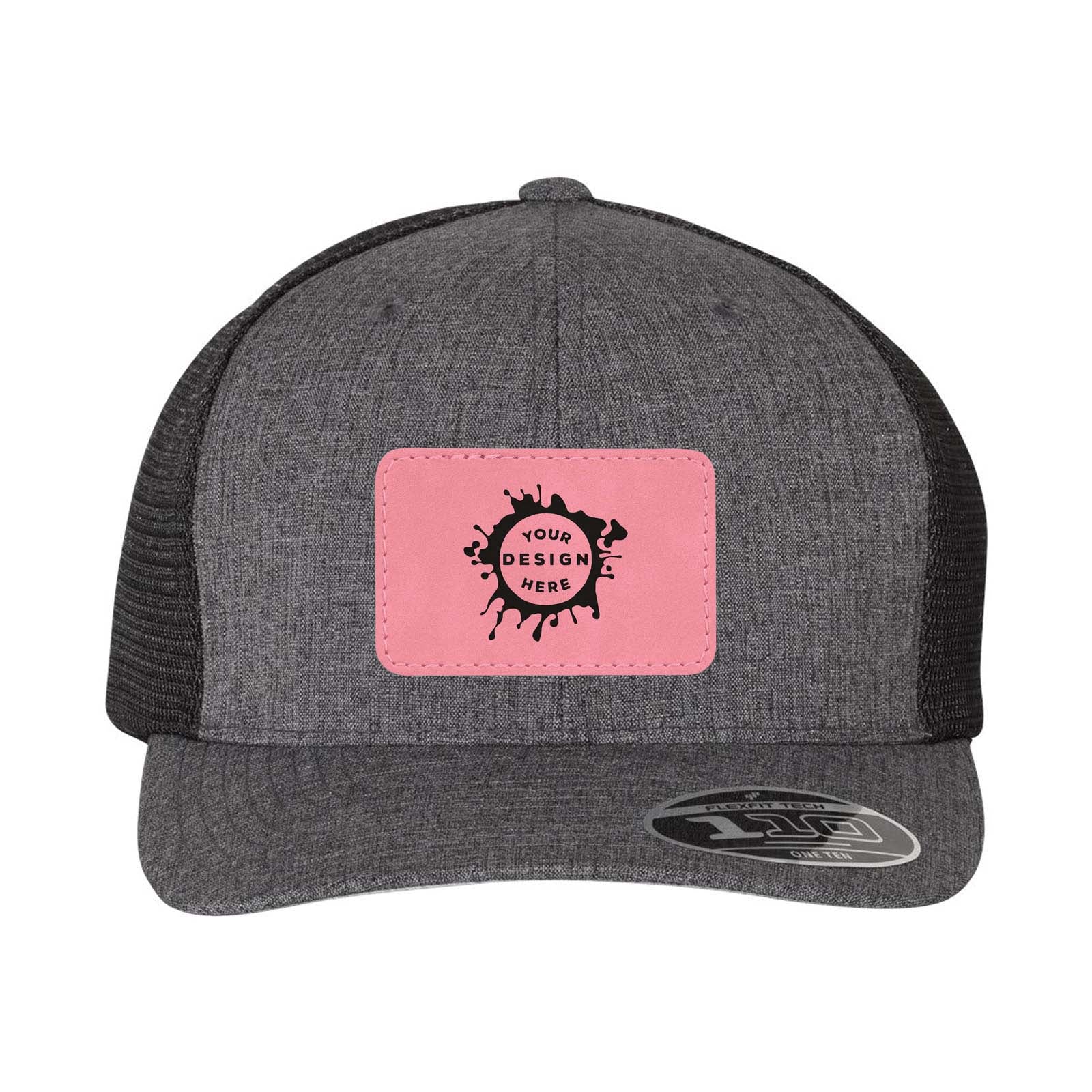 Flexfit 110M Trucker Mesh-Back Cap with Laser Engraved Patch