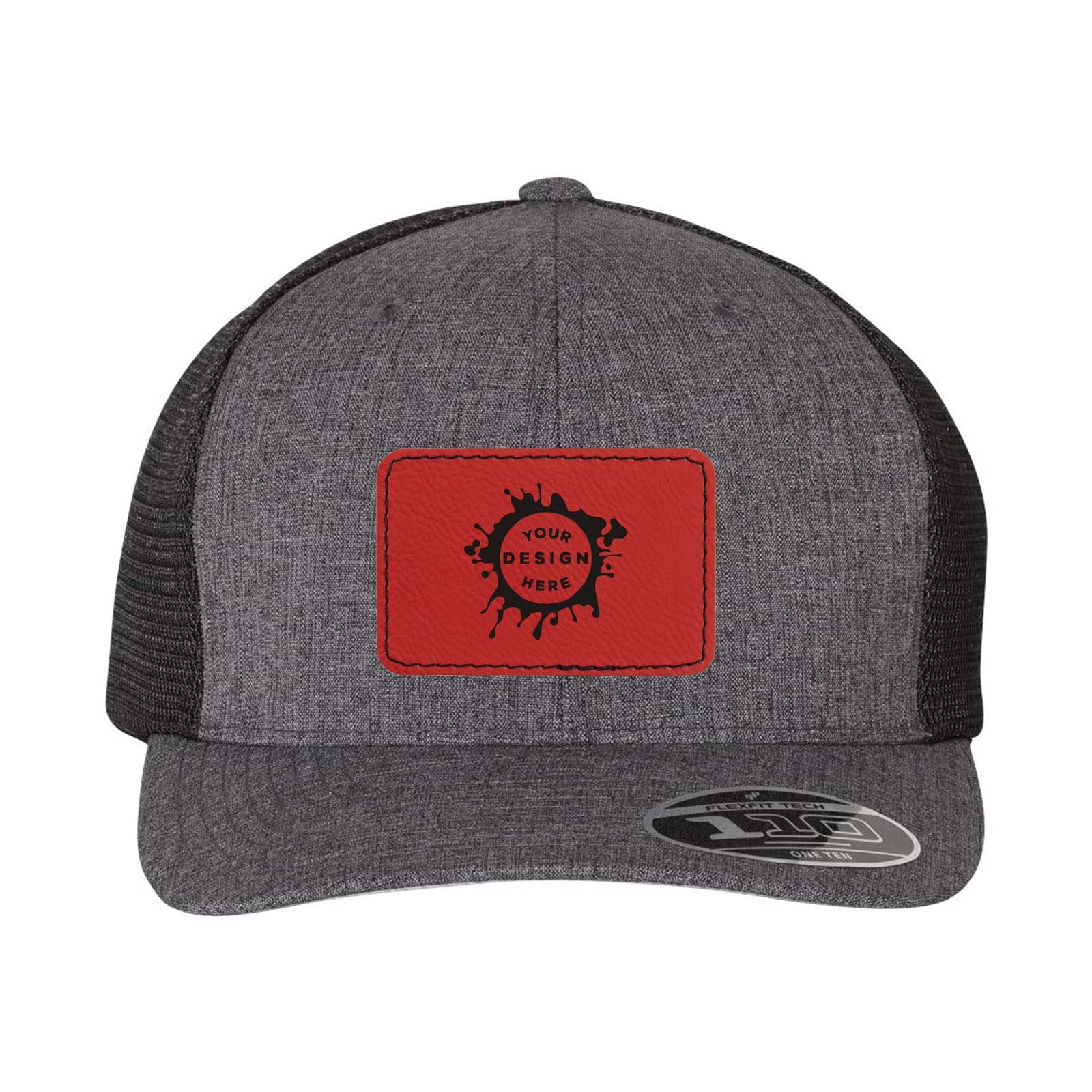 Flexfit 110M Trucker Mesh-Back Cap with Laser Engraved Patch