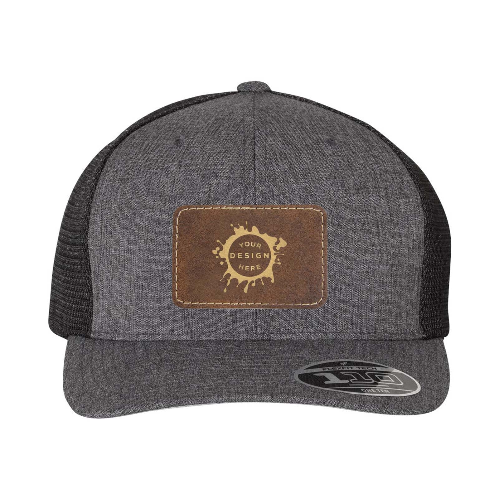 Flexfit 110M Trucker Mesh-Back Cap with Laser Engraved Patch