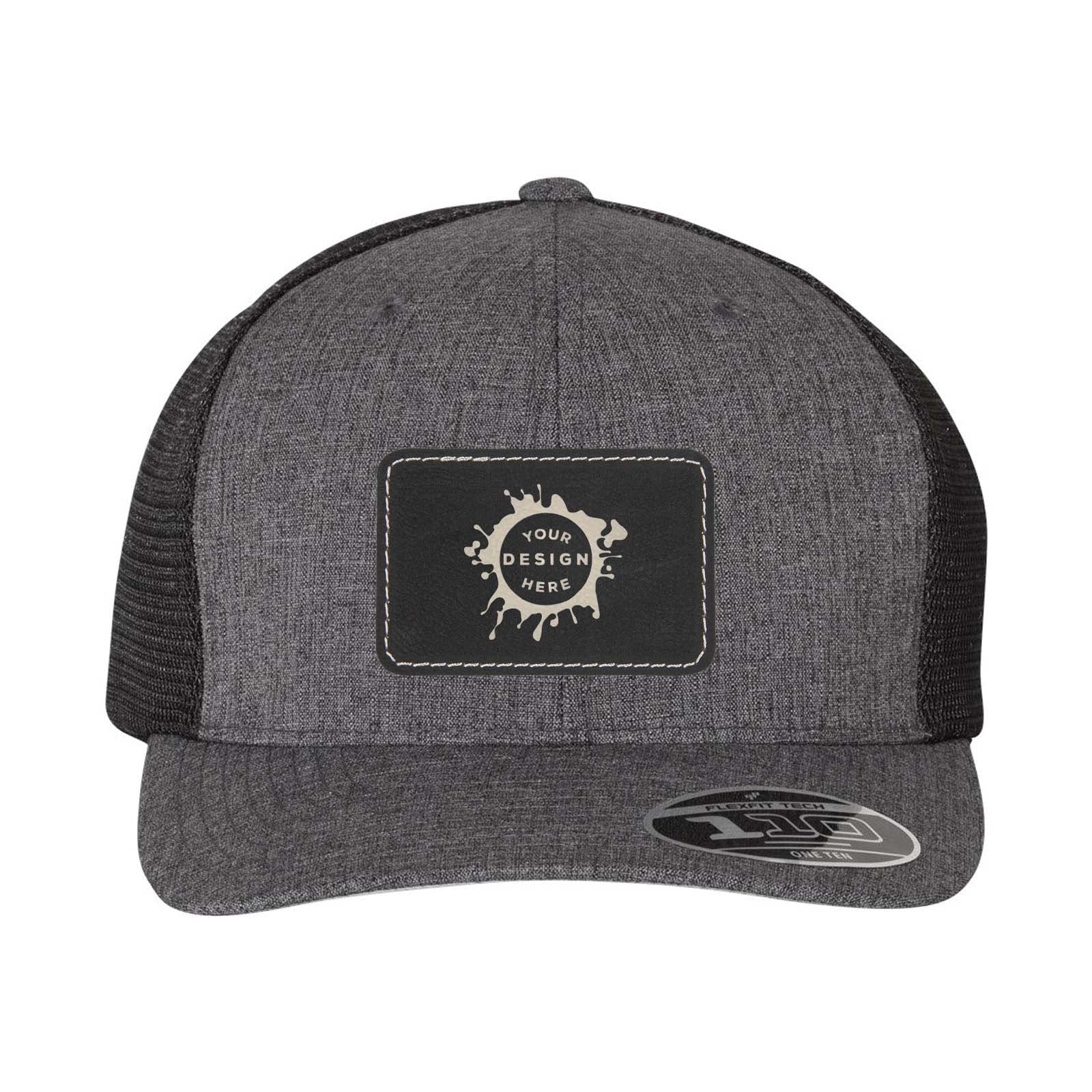 Flexfit 110M Trucker Mesh-Back Cap with Laser Engraved Patch