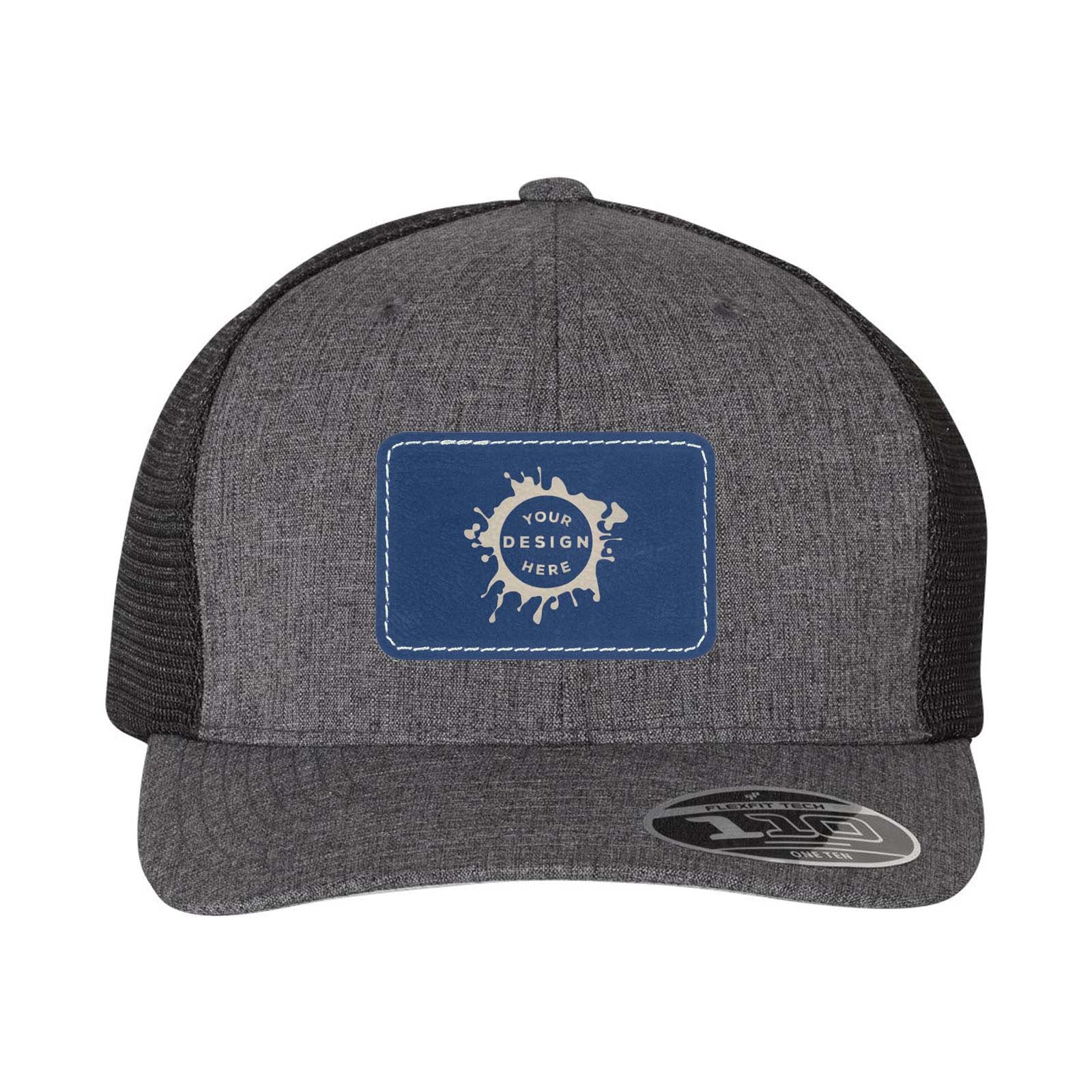 Flexfit 110M Trucker Mesh-Back Cap with Laser Engraved Patch