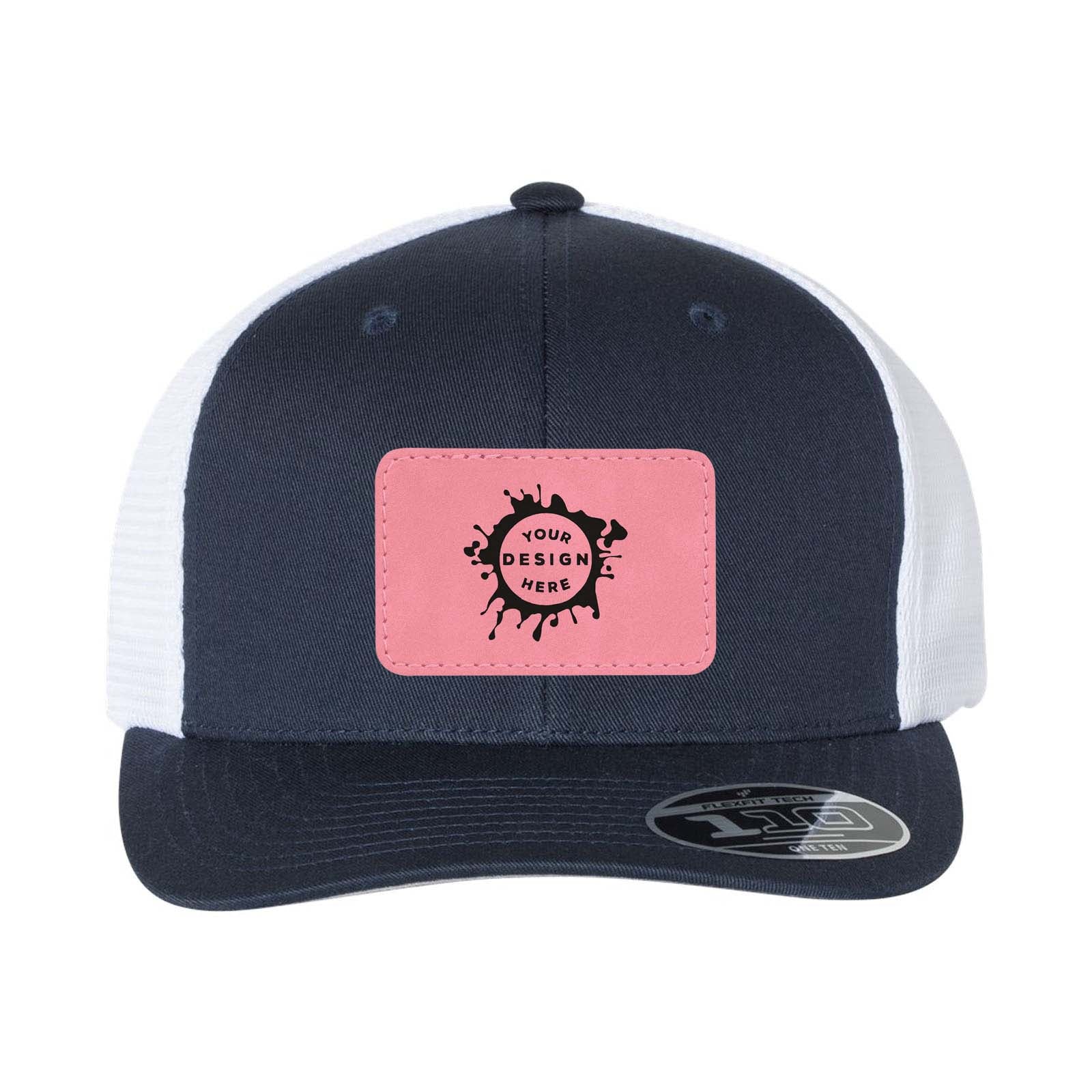 Flexfit 110M Trucker Mesh-Back Cap with Laser Engraved Patch