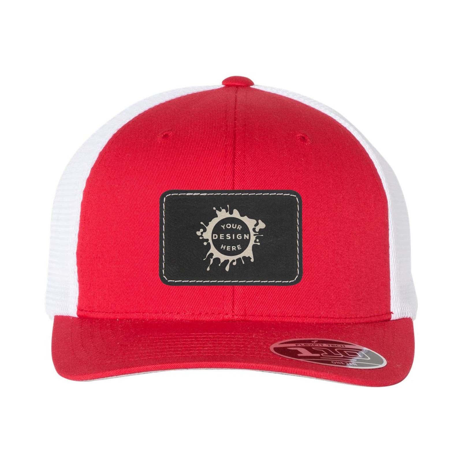 Flexfit 110M Trucker Mesh-Back Cap with Laser Engraved Patch