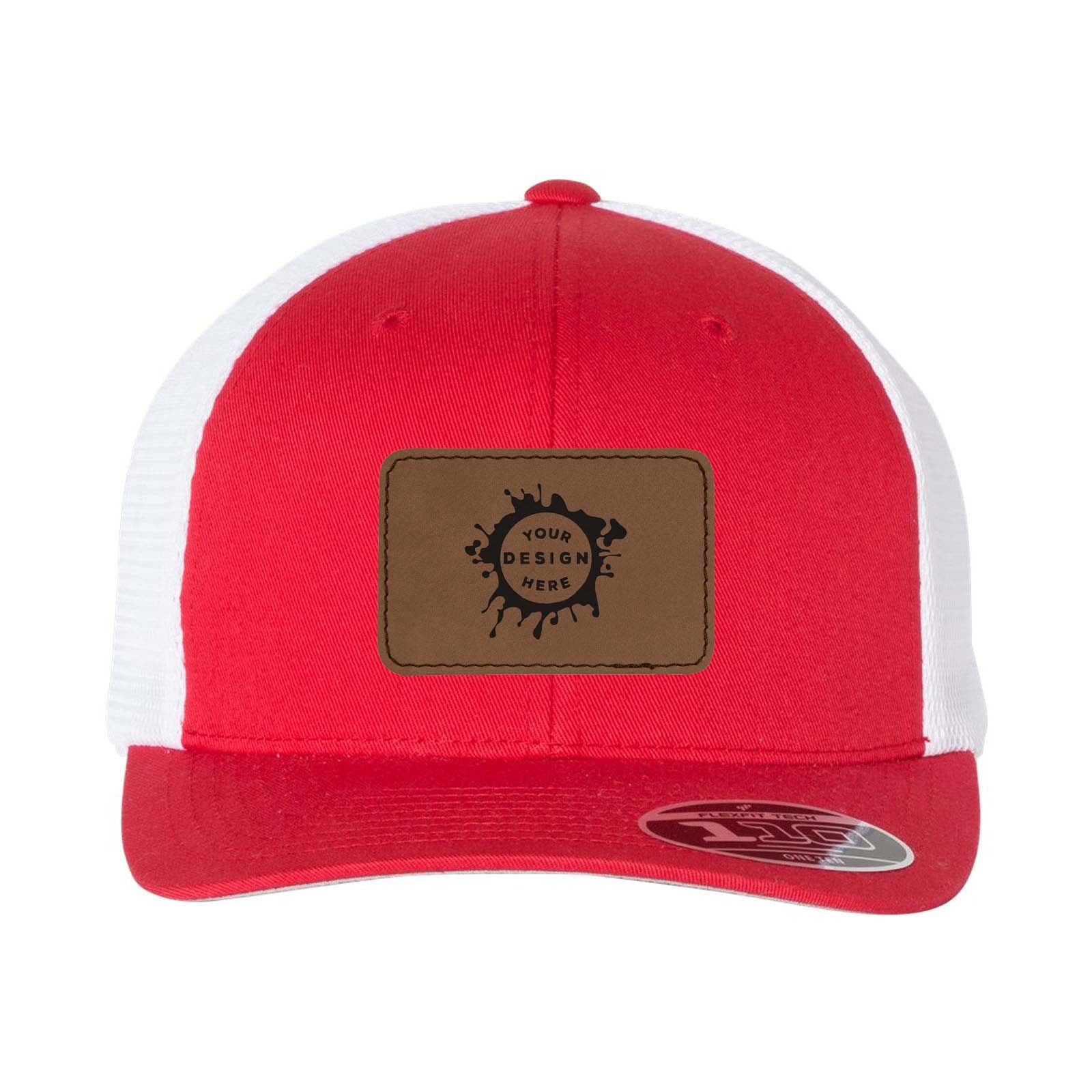 Flexfit 110M Trucker Mesh-Back Cap with Laser Engraved Patch