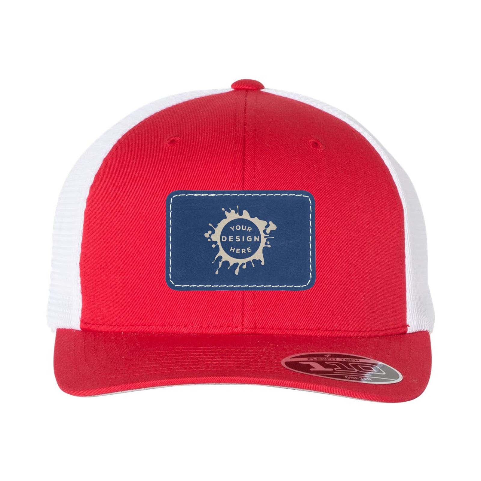 Flexfit 110M Trucker Mesh-Back Cap with Laser Engraved Patch