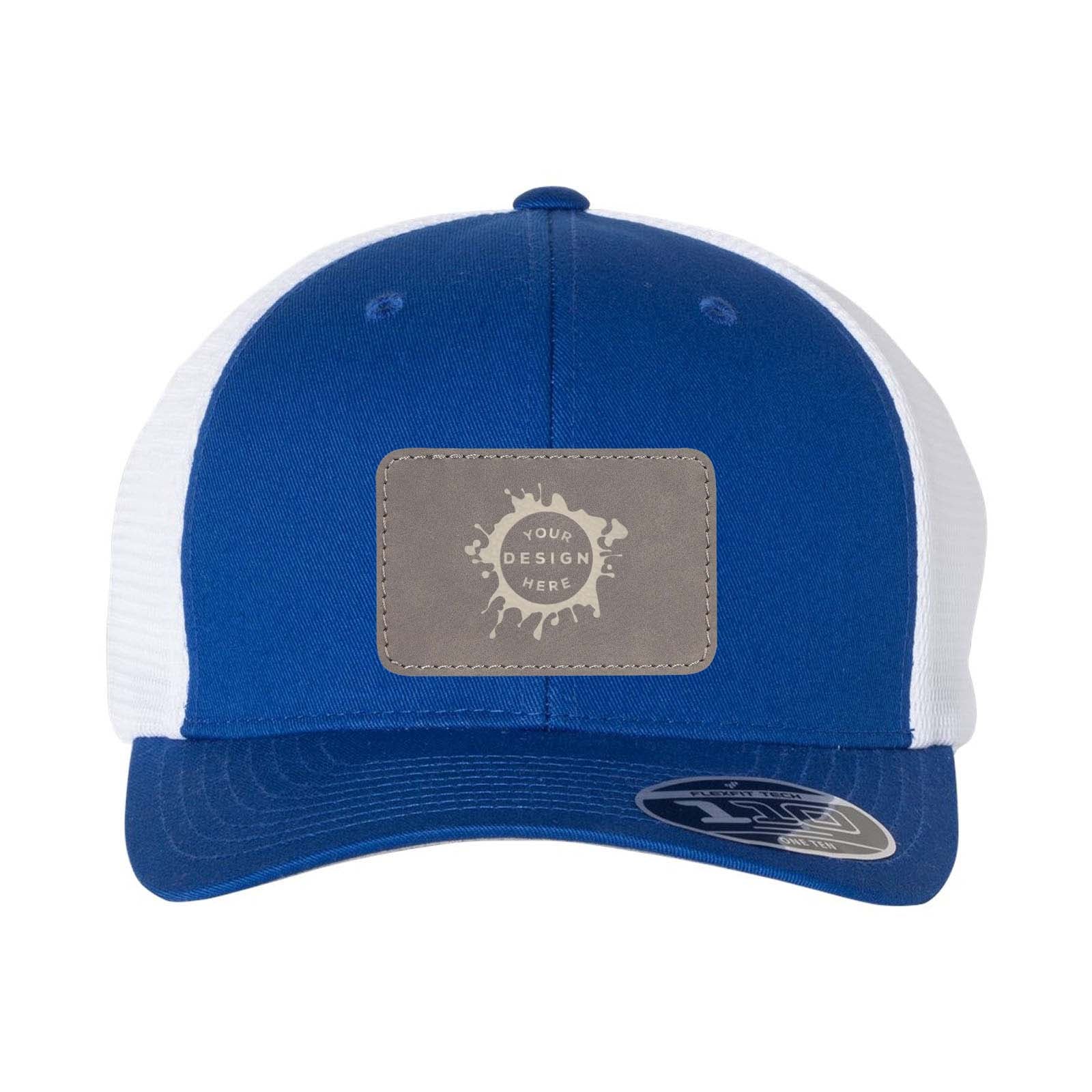 Flexfit 110M Trucker Mesh-Back Cap with Laser Engraved Patch