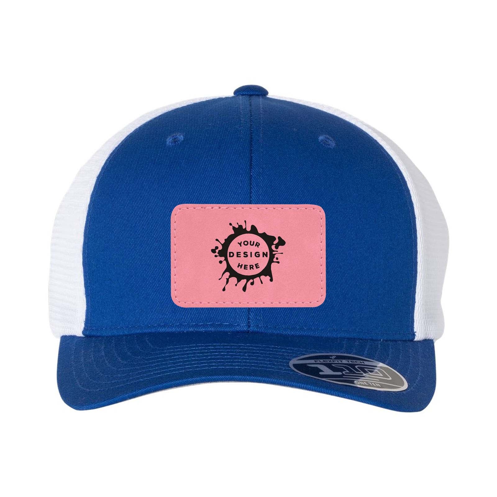 Flexfit 110M Trucker Mesh-Back Cap with Laser Engraved Patch