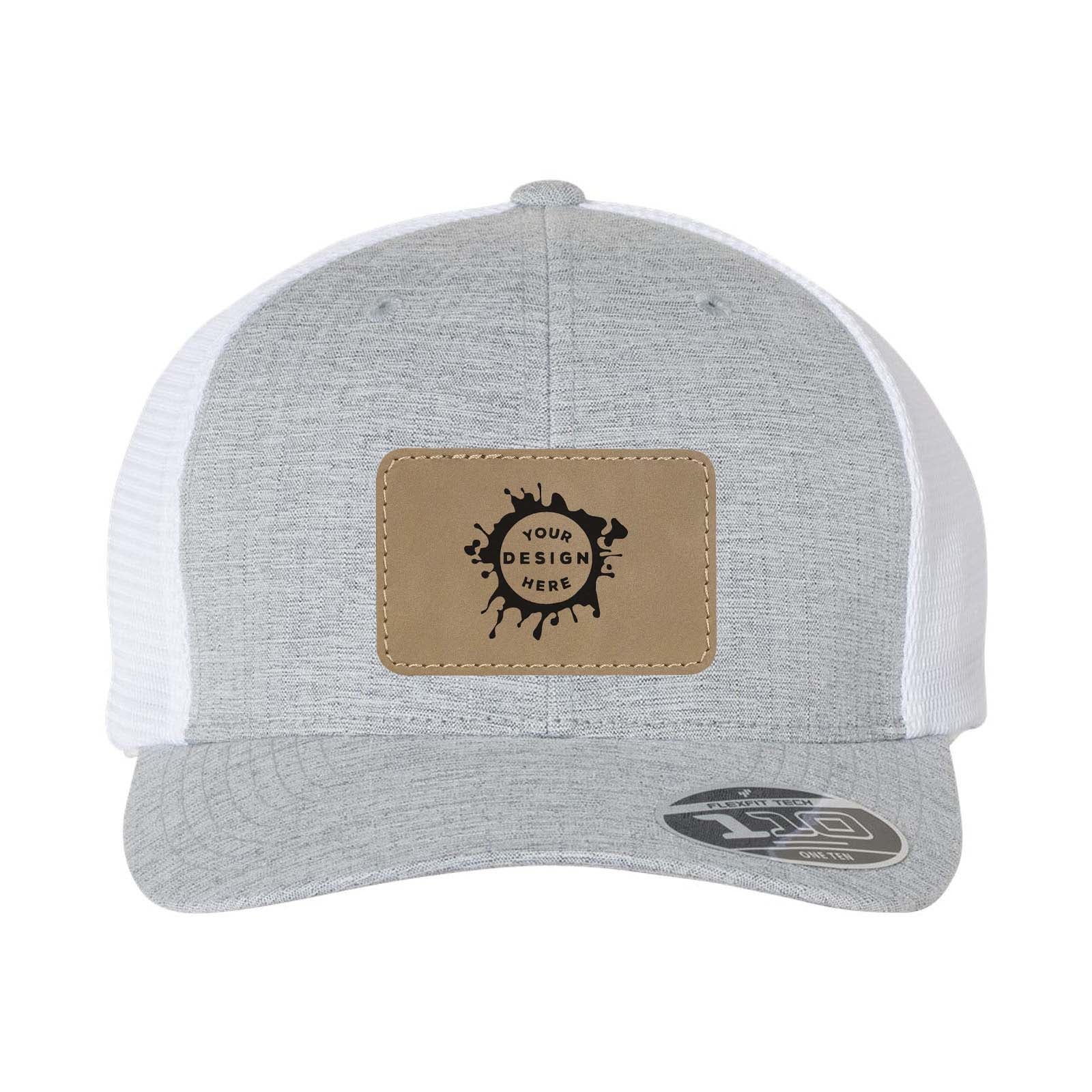 Flexfit 110M Trucker Mesh-Back Cap with Laser Engraved Patch