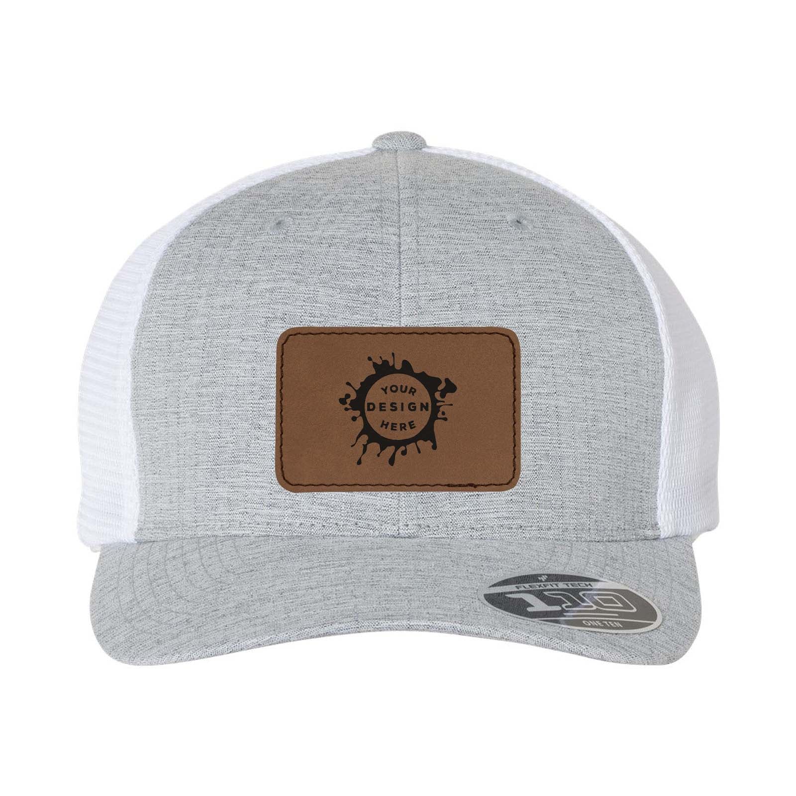 Flexfit 110M Trucker Mesh-Back Cap with Laser Engraved Patch