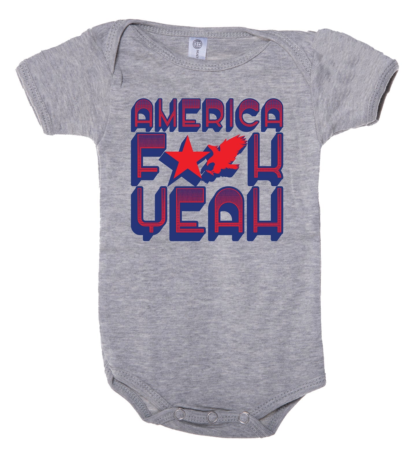 America F Yeah! 4th of July Baby Romper - Mato & Hash