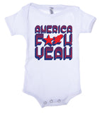 America F Yeah! 4th of July Baby Romper
