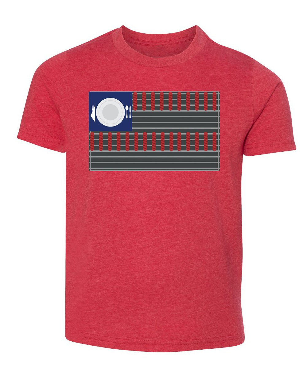 American Flag Grill Kids 4th of July T Shirt - Mato & Hash