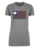 American Flag Grill Womens 4th of July T Shirts