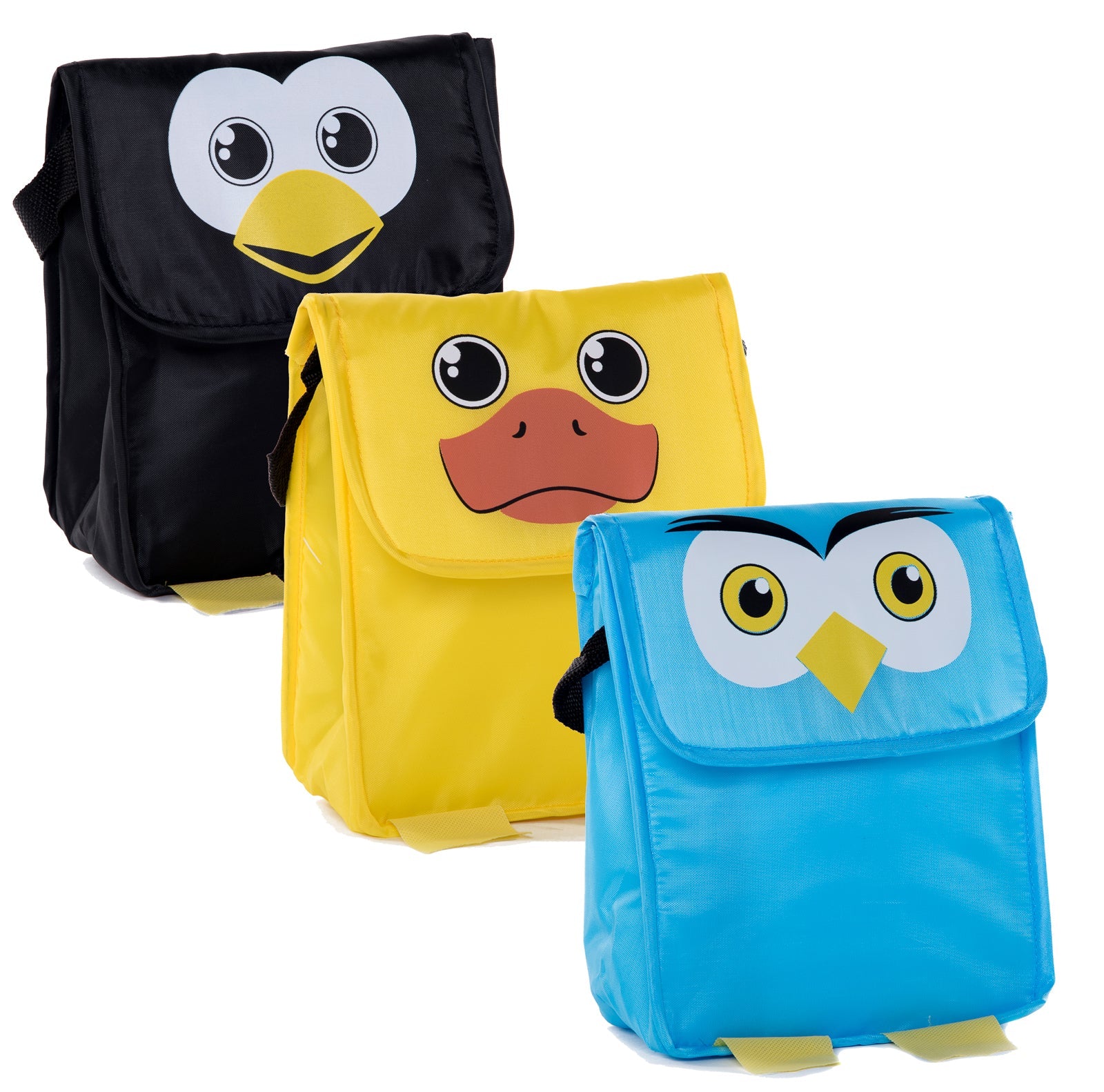 Assorted Animals - Kids Lightweight/Insulated Lunch Bag w/ Strap - Mato & Hash