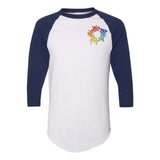 Augusta Sportswear Three-Quarter Raglan Sleeve Baseball Jersey Embroidery - Mato & Hash