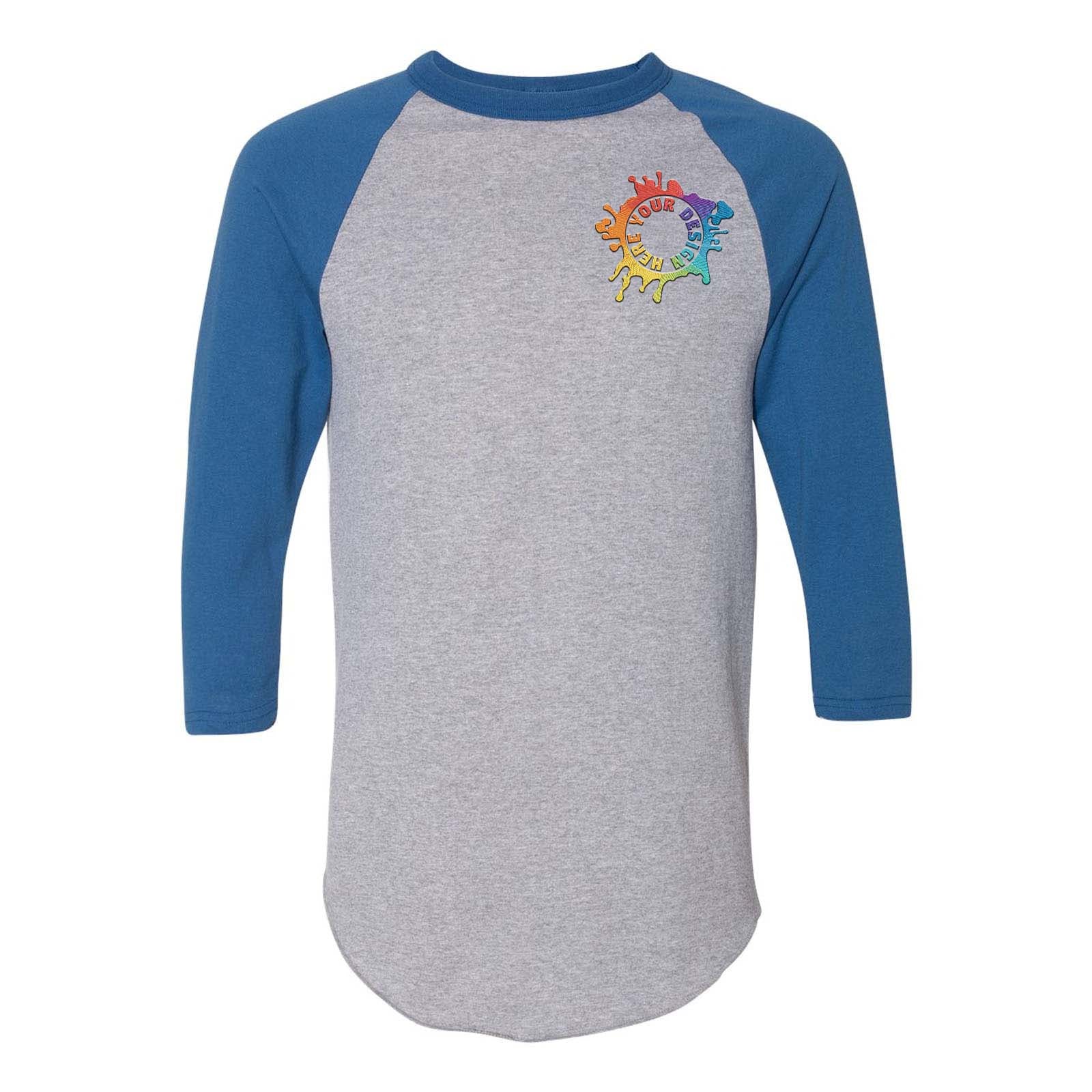 Augusta Sportswear Three-Quarter Raglan Sleeve Baseball Jersey Embroidery - Mato & Hash