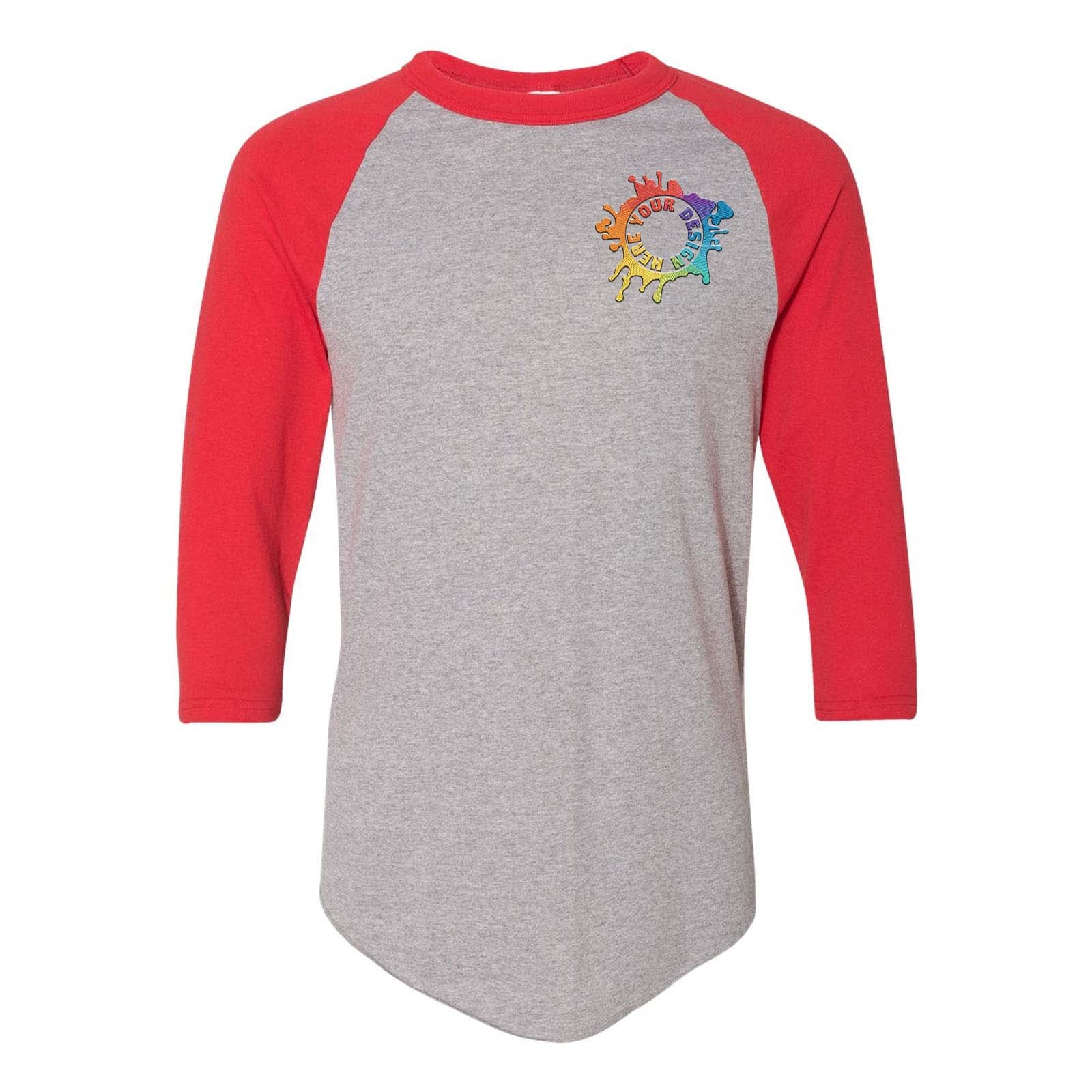 Augusta Sportswear Three-Quarter Raglan Sleeve Baseball Jersey Embroidery - Mato & Hash