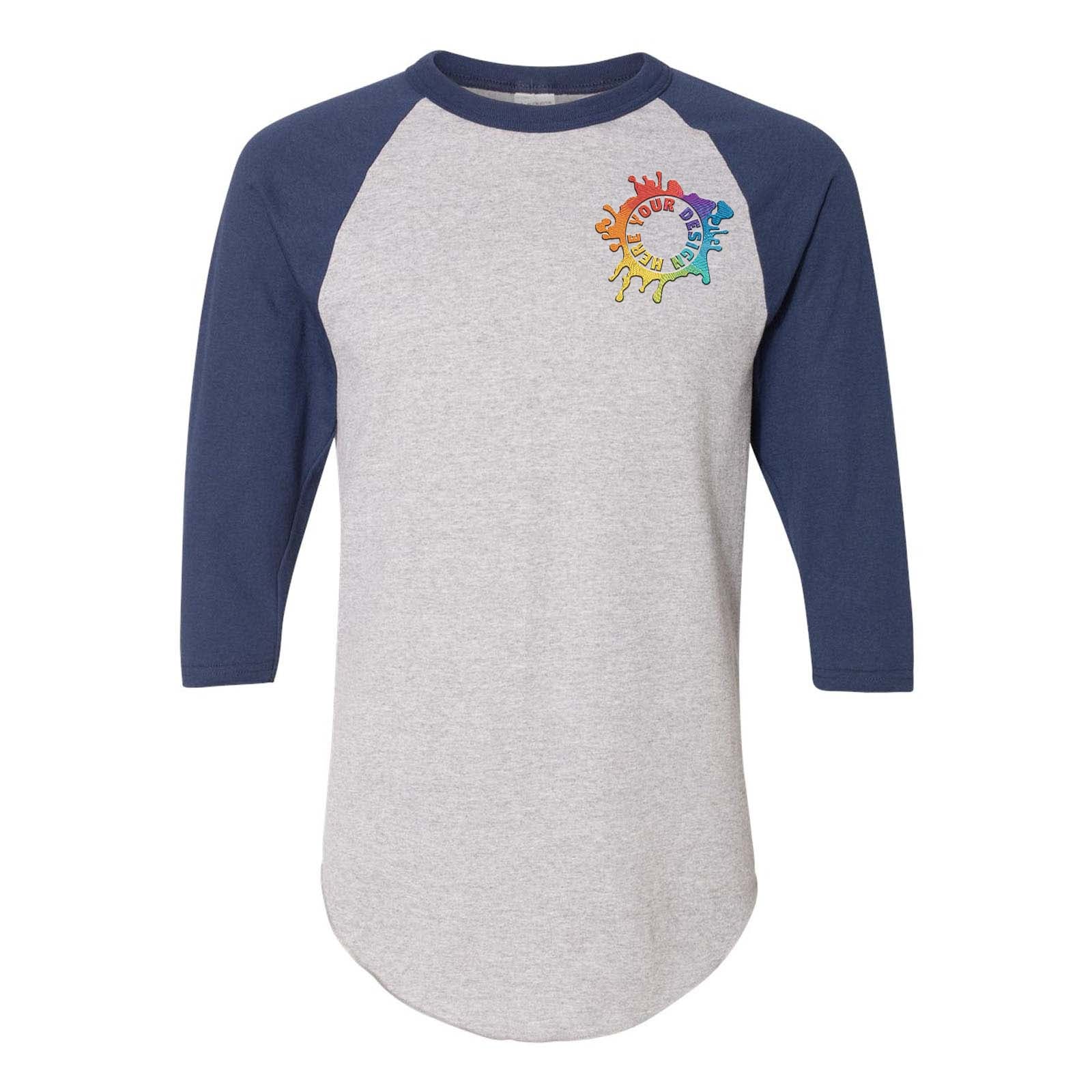 Augusta Sportswear Three-Quarter Raglan Sleeve Baseball Jersey Embroidery - Mato & Hash