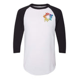 Augusta Sportswear Three-Quarter Raglan Sleeve Baseball Jersey Embroidery