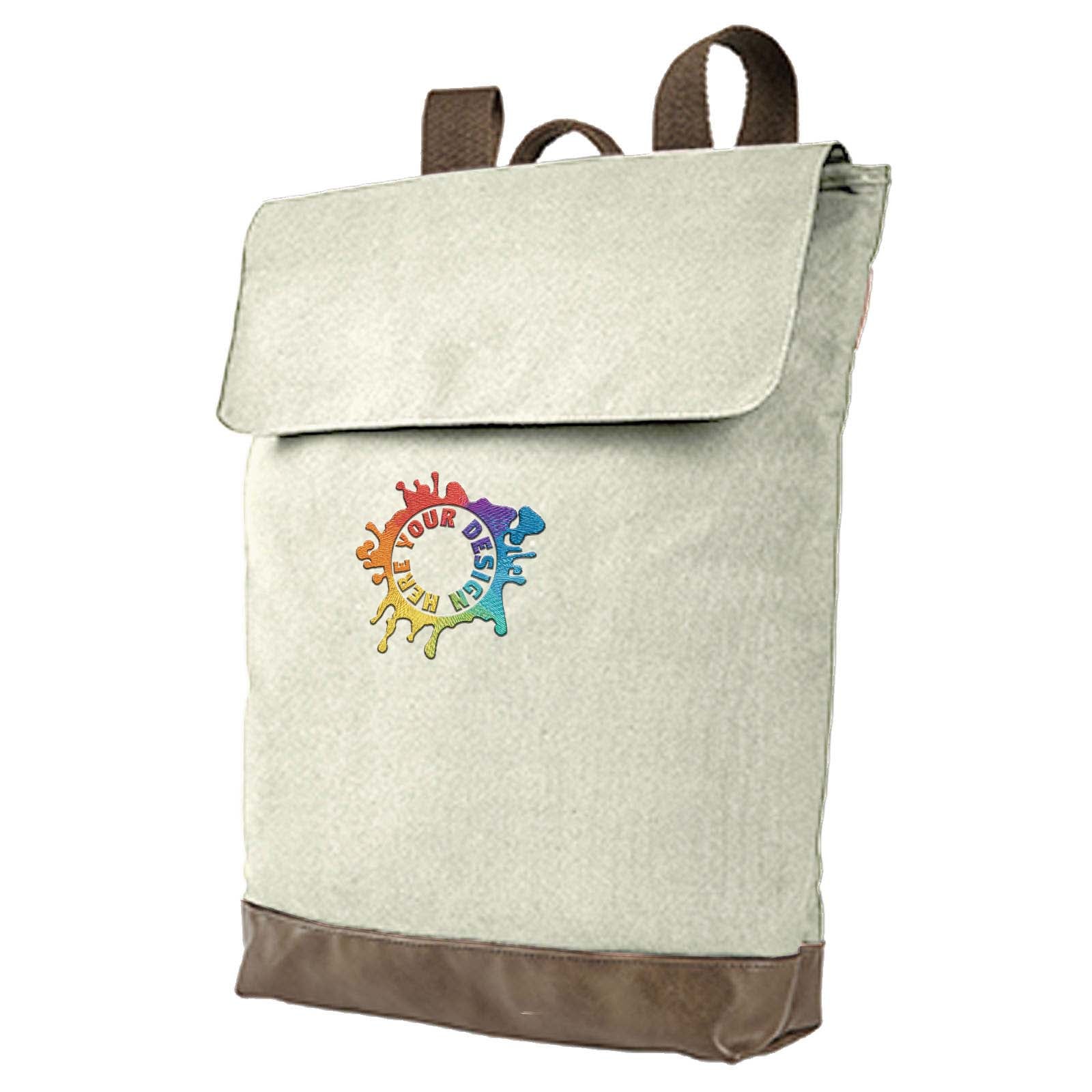 Authentic Pigment Canvas Rucksack Embroidery - Mato & Hash