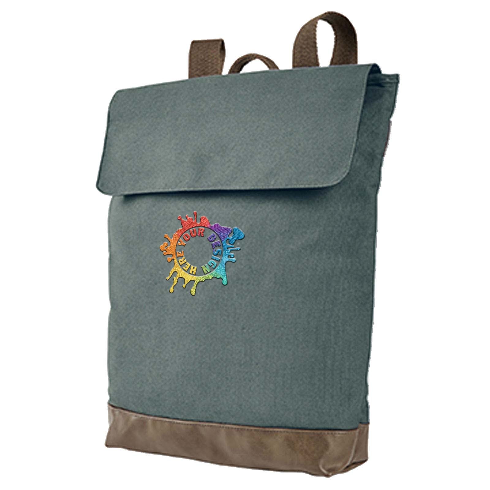 Authentic Pigment Canvas Rucksack Embroidery - Mato & Hash