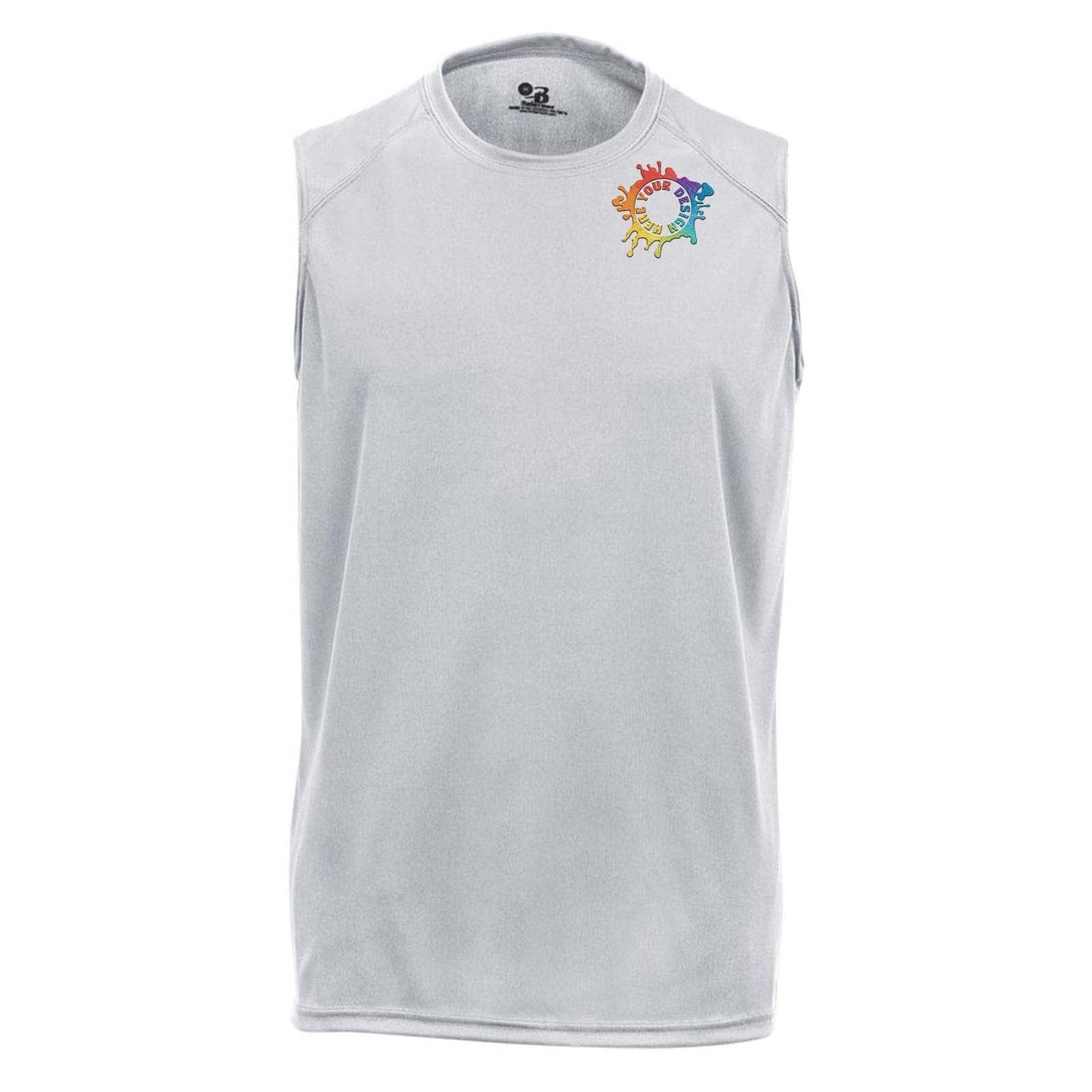 Badger Men's B-Core Sleeveless T-Shirt Embroidery - Mato & Hash