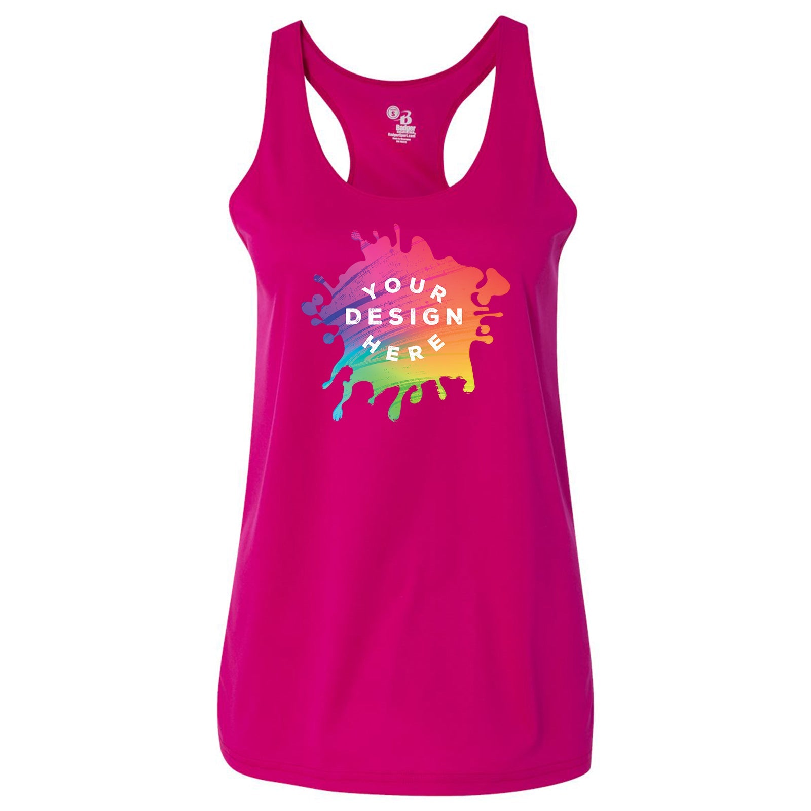 Badger Women's B-Core Racerback Tank Top - Mato & Hash