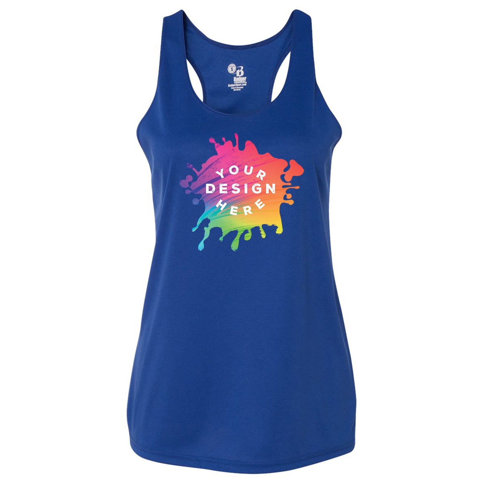 Badger Women's B-Core Racerback Tank Top - Mato & Hash