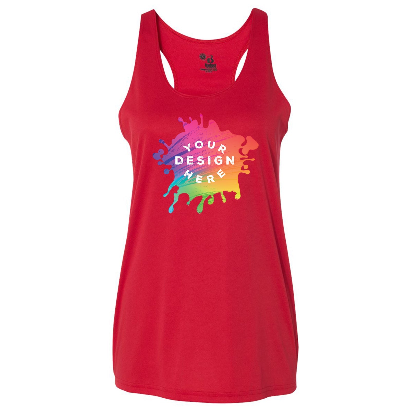 Badger Women's B-Core Racerback Tank Top - Mato & Hash