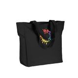 BAGedge Polyester Zip Tote Embroidery