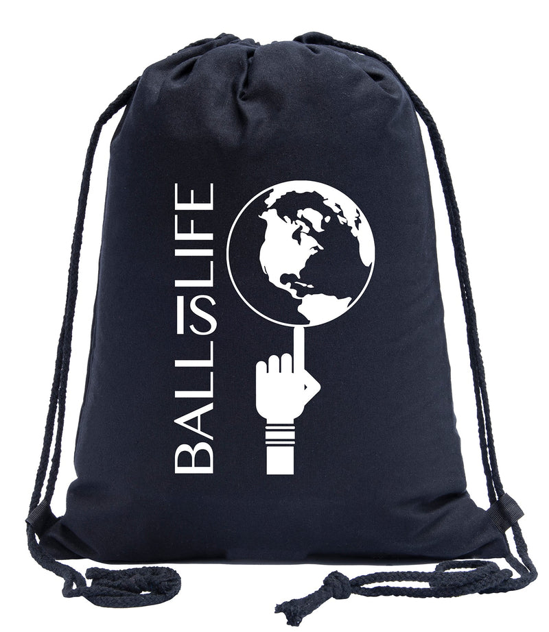 Ball Is Life Basketball Cotton Drawstring Bag