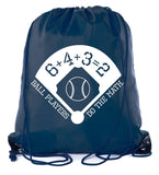 Accessory - Mato & Hash Boys Drawstring Backpack Baseball Bags 1-10 Pack Bulk Options - Baseball Math