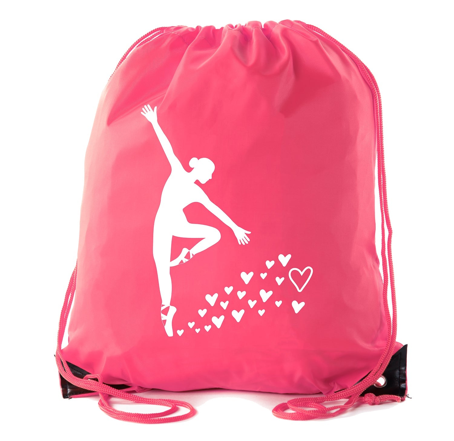 Accessory - Dance Bags, Ballet Backpacks For Girls, Dance Drawstring Cinch Backpacks - Hearts