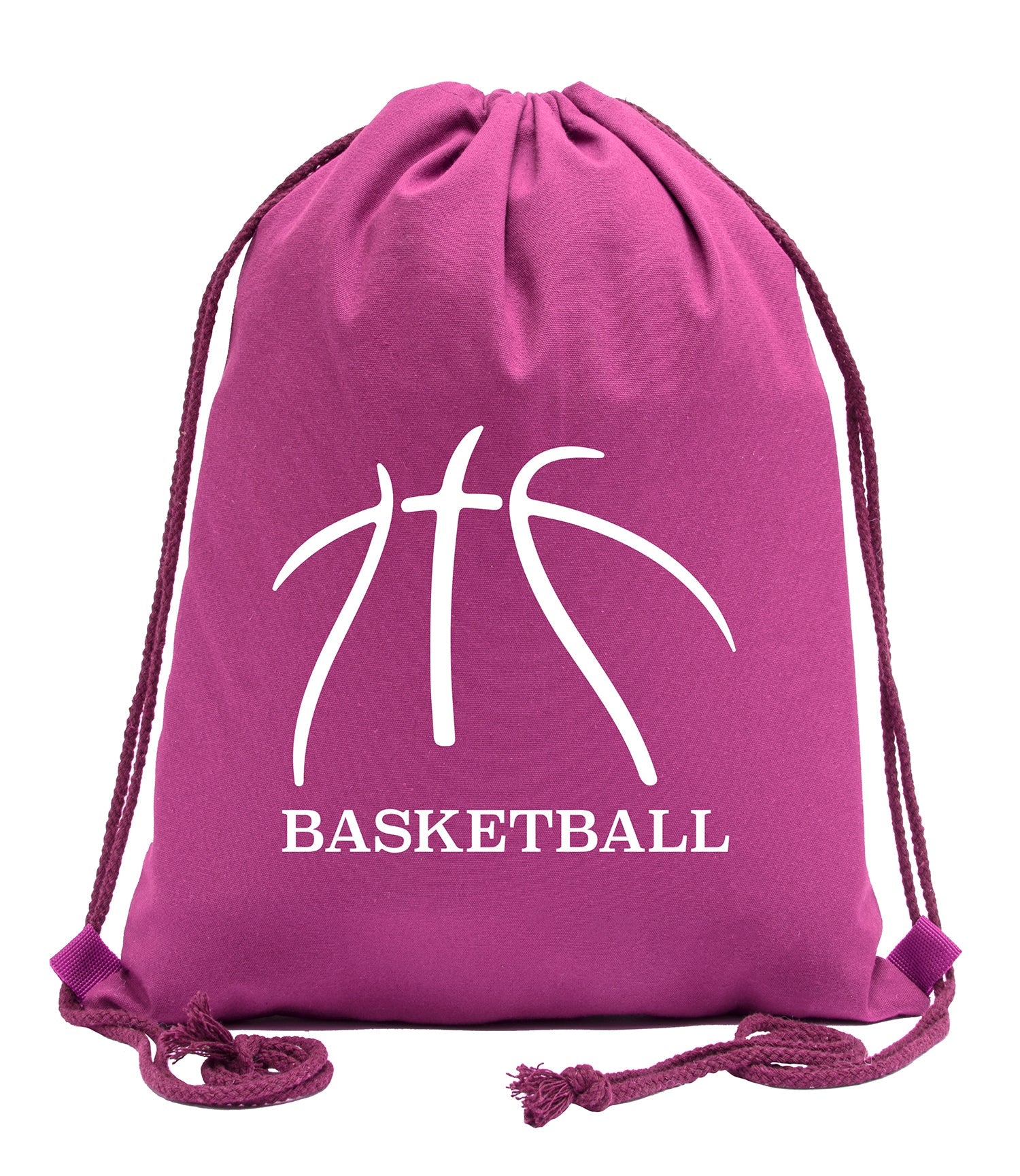Basketball Seams Cotton Drawstring Bag