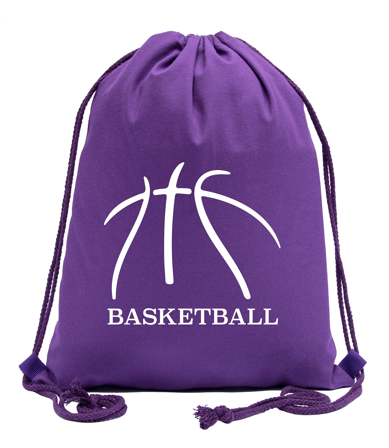 Basketball Seams Cotton Drawstring Bag