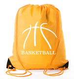 Accessory - Mato & Hash Basketball Drawstring Bags With 3,6, And 10 Pack Bulk Options - Outline