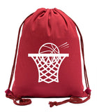 Basketball Swoosh Cotton Drawstring Bag