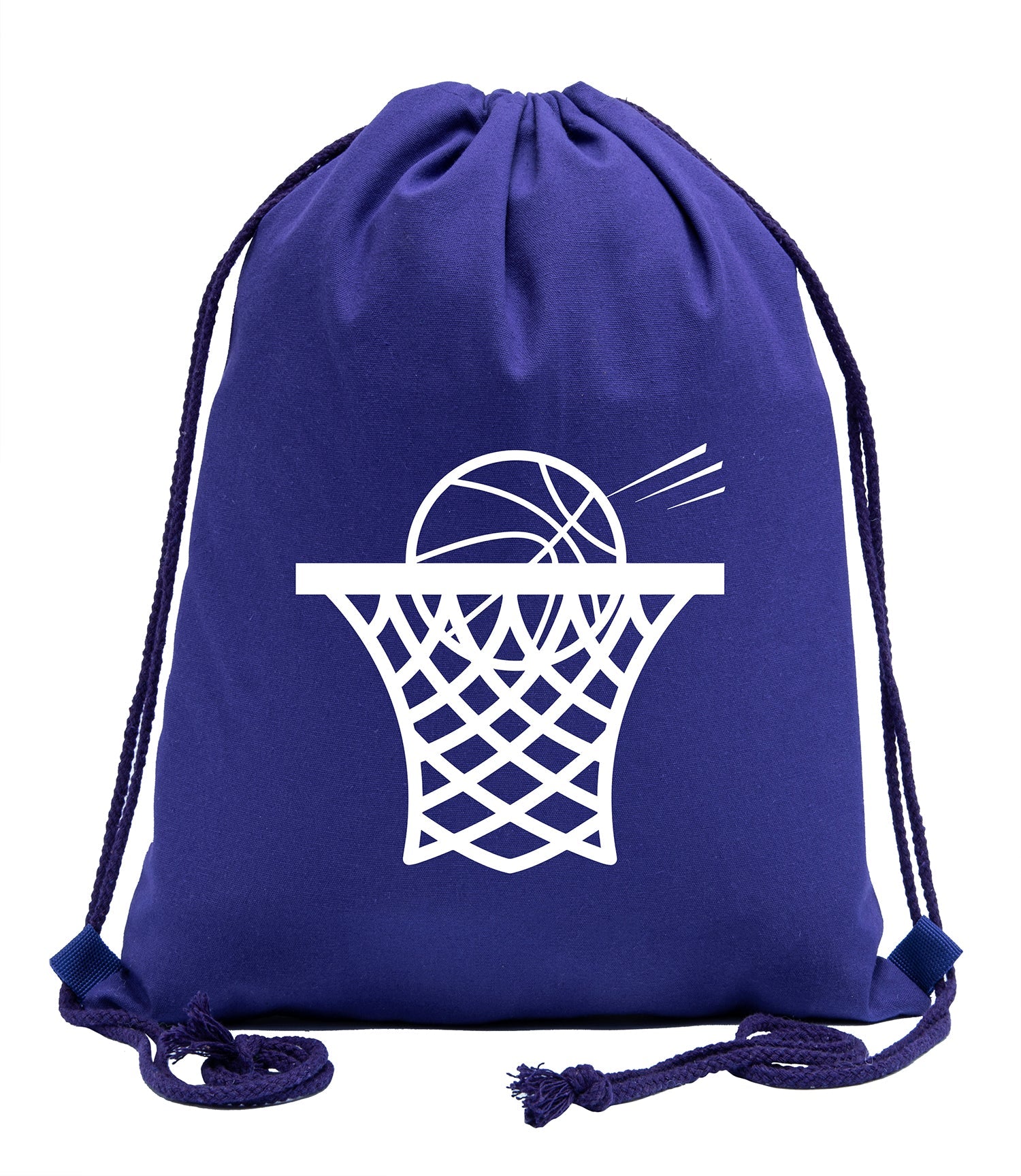 Basketball Swoosh Cotton Drawstring Bag