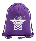 Basketball Swoosh Cotton Drawstring Bag