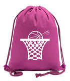 Basketball Swoosh Cotton Drawstring Bag