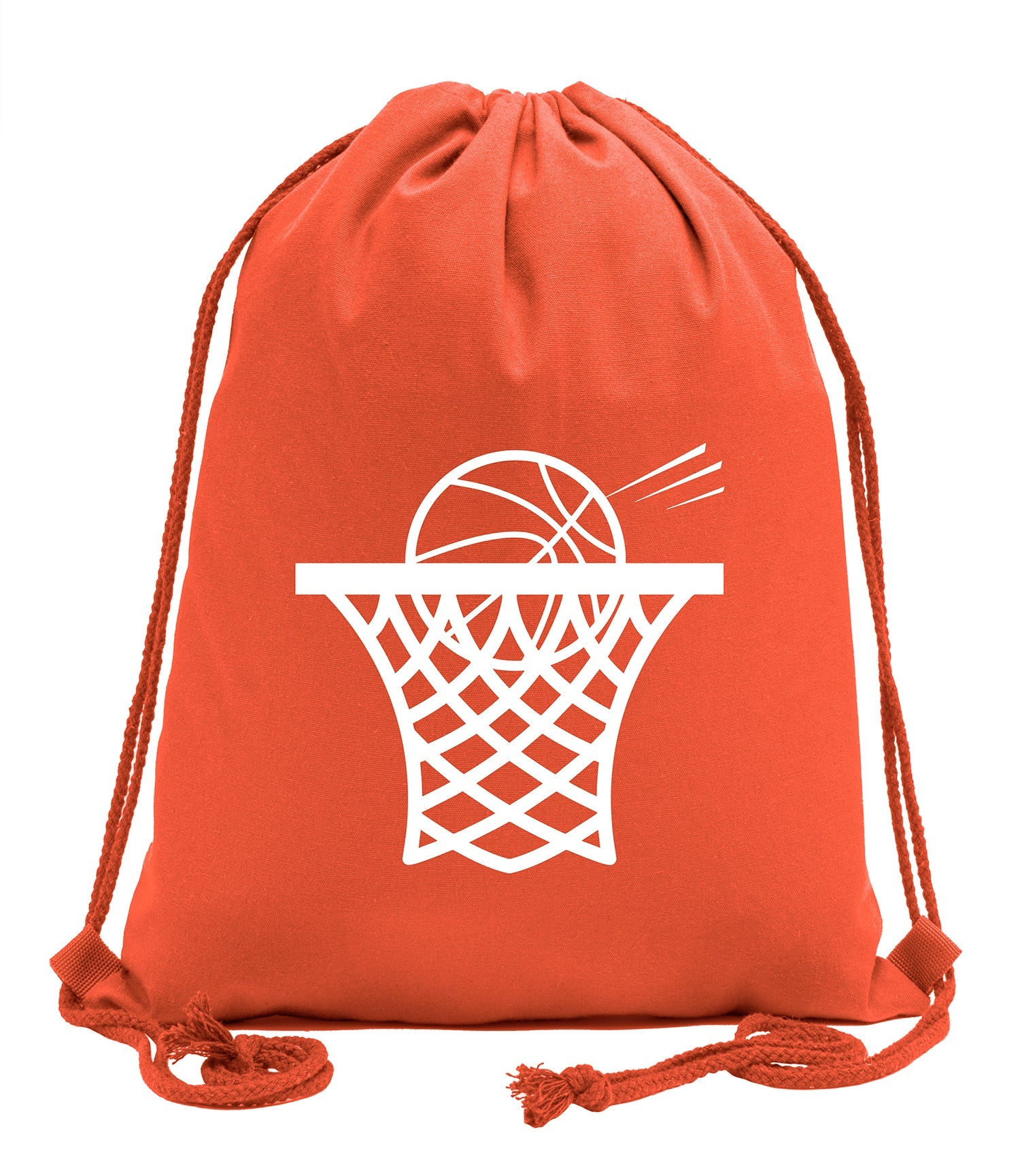 Basketball Swoosh Cotton Drawstring Bag