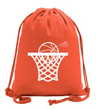 Basketball Swoosh Cotton Drawstring Bag