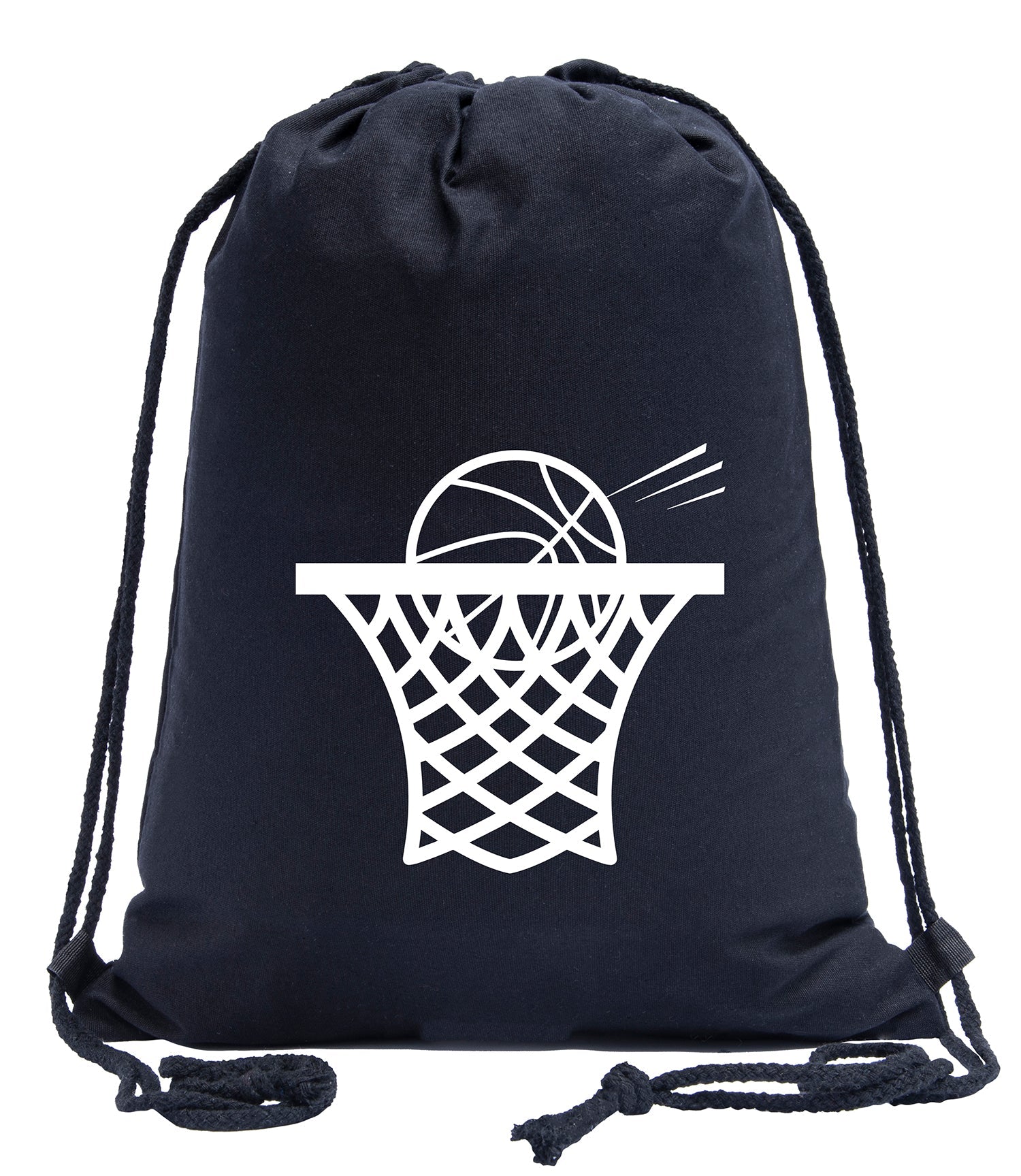 Basketball Swoosh Cotton Drawstring Bag