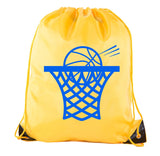 Basketball Swoosh Polyester Drawstring Bag