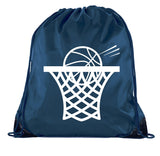 Accessory - Mato & Hash Basketball Drawstring Bags With 3,6, And 10 Pack Bulk Options - Hoop