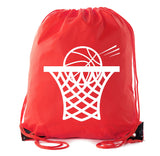 Accessory - Mato & Hash Basketball Drawstring Bags With 3,6, And 10 Pack Bulk Options - Hoop