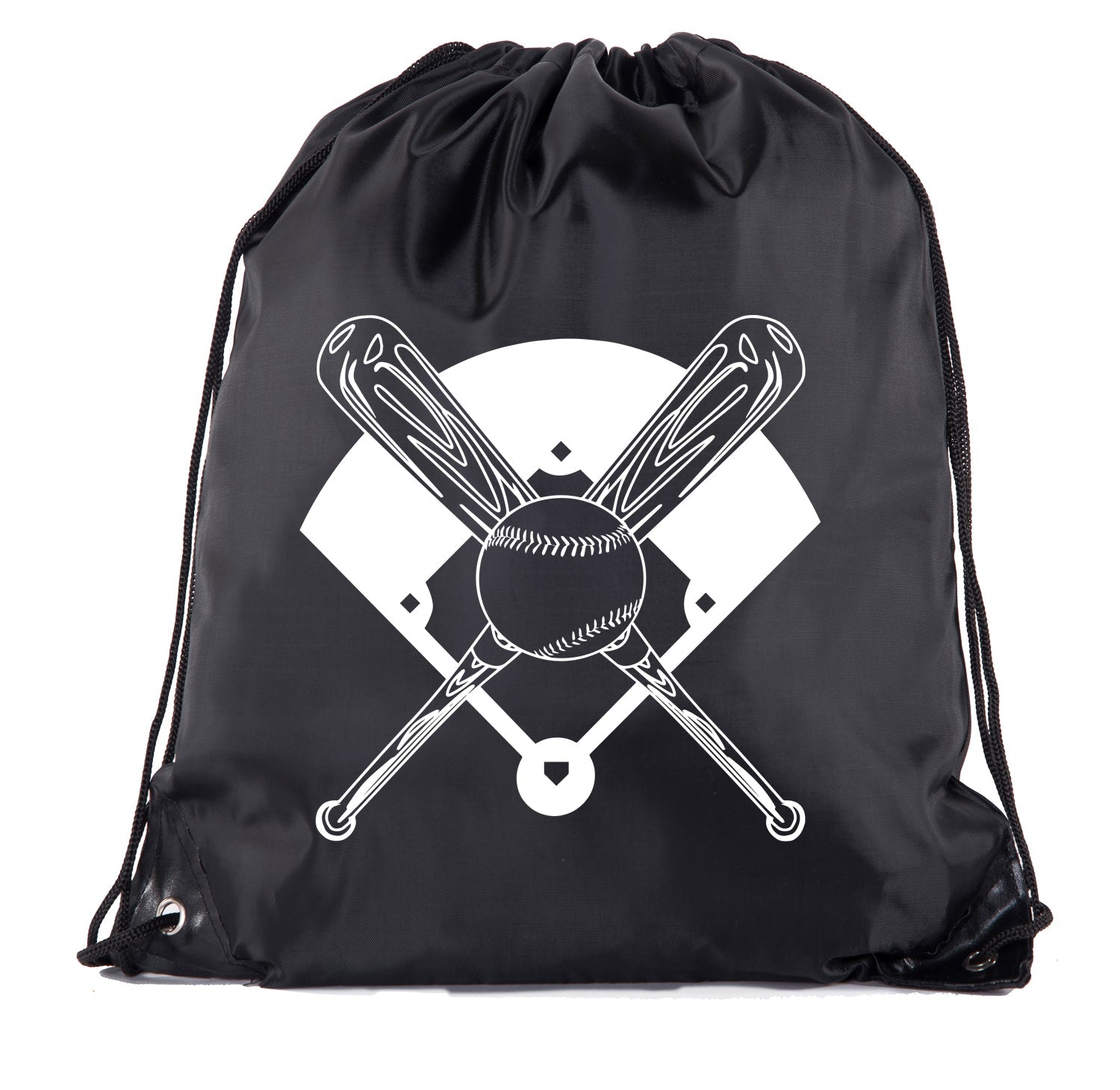 Accessory - Mato & Hash Boys Drawstring Backpack Baseball Bags 1-10 Pack Bulk Options - Bat Cross