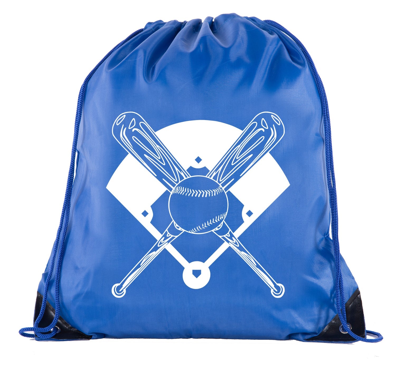 Accessory - Mato & Hash Boys Drawstring Backpack Baseball Bags 1-10 Pack Bulk Options - Bat Cross