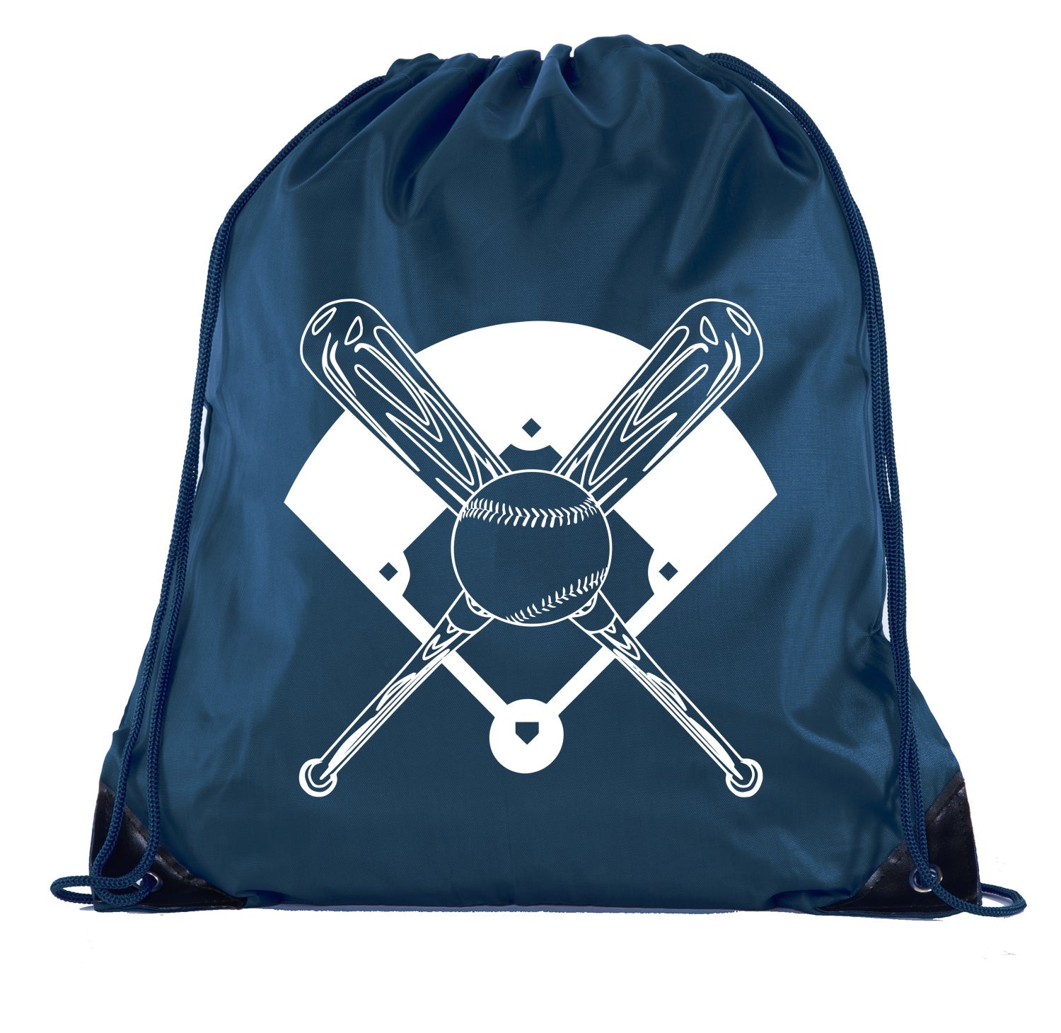 Accessory - Mato & Hash Boys Drawstring Backpack Baseball Bags 1-10 Pack Bulk Options - Bat Cross